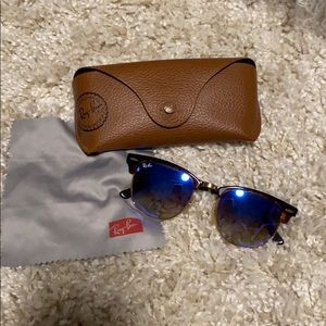 Rayban Clubmaster Classic Blue and tortoise